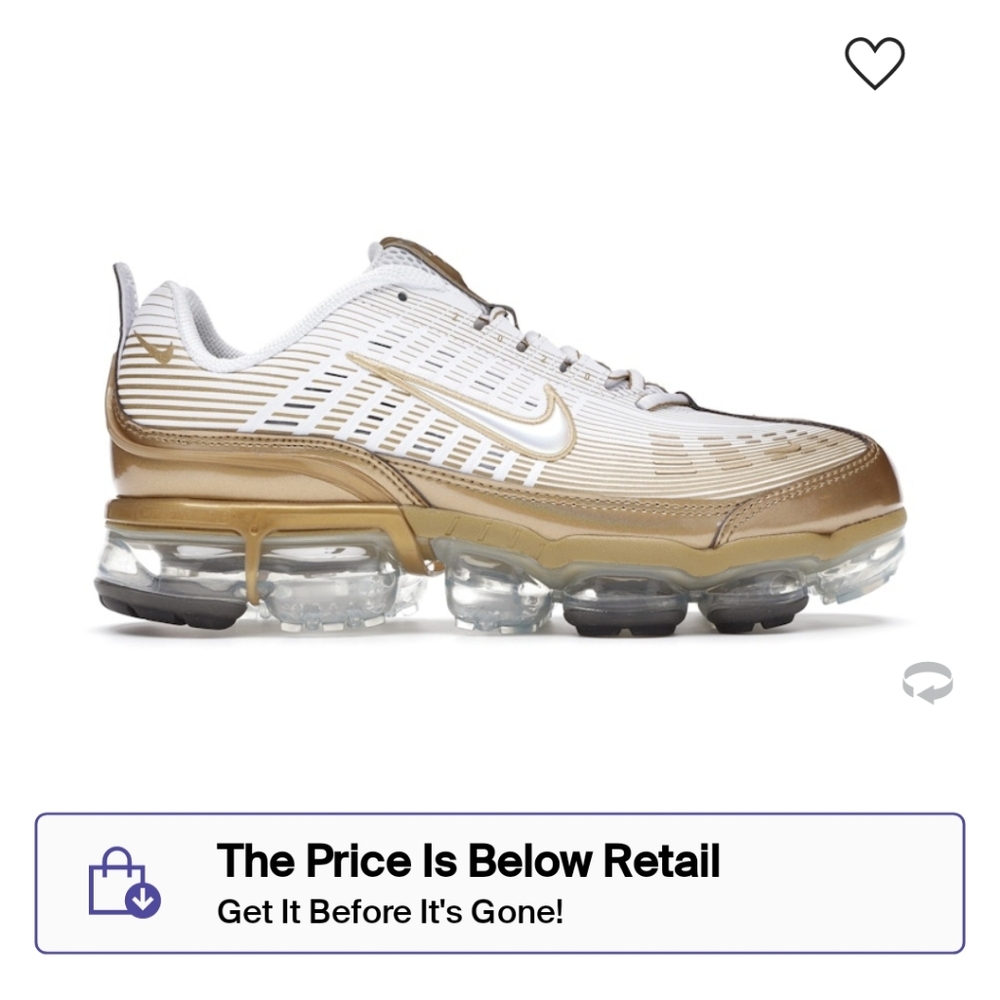 Nike Air Vapormax 360 Gold - Size 7M
